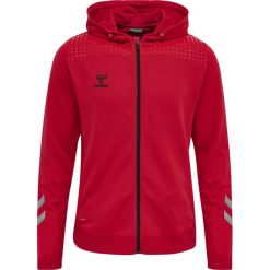 Bluza z kapturem Hummel lead Zip Poly. Czerwone bluzy męskie Hummel, s, bez wzorów, z kapturem, na fitness i siłownię. W wyprzedaży za 235.85 zł.