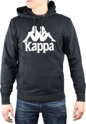 Kappa Kappa Taino Hooded 705322-19-4006 czarne XXL. Czarne bluzy męskie Kappa, m, bez wzorów, bez kaptura. Za 125.64 zł.
