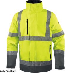 TRACK - kurtka ostrzegawcza ocieplana z poliestru powlekanego PU 4 kieszenie. tkanina pikowana, poliester ripstop - żółty fluo-szary 4XL. Szare kurtki męskie DELTA PLUS, m, bez wzorów, z poliesteru, bez kaptura. Za 317.64 zł.