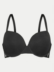 DKNY Biustonosz z fiszbiną DK7511 Czarny. Czarne biustonosze DKNY, bez wzorów, z bawełny. Za 149.99 zł.