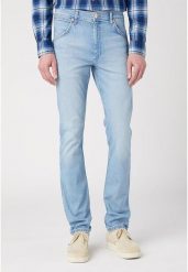 MĘSKIE SPODNIE WRANGLER 11MWZ HORIZON W1MZ68359. Niebieskie spodnie materiałowe męskie Wrangler, l, bez wzorów, z bawełny, biznesowe. Za 229.99 zł.