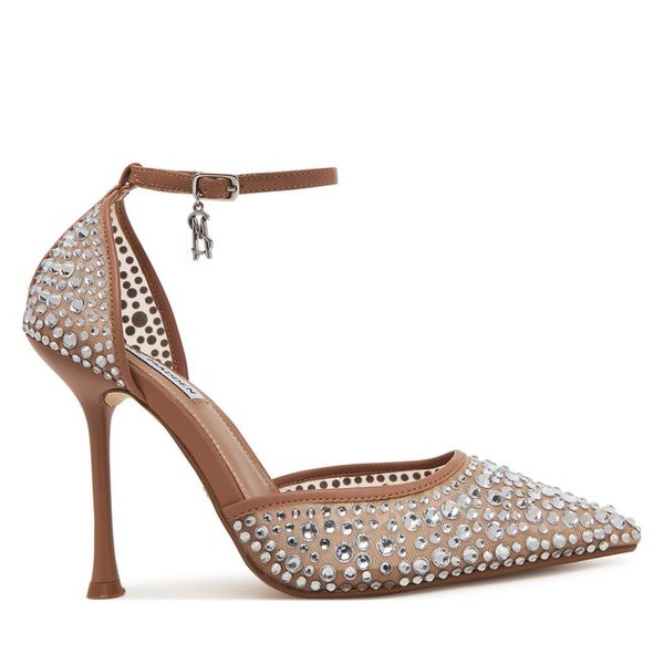 Szpilki Steve Madden. Brązowe szpilki damskie Steve Madden, bez wzorów, bez obcasa, bez zapięcia. Za 639.99 zł.