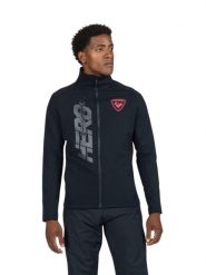 Bluza Rossignol męska New Hero Classique Clim czarna. Czarne bluzy męskie Rossignol, l, bez wzorów, z materiału, bez kaptura, na fitness i siłownię. Za 529.00 zł.