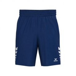 Szorty Erima Celebrate 125. Niebieskie krótkie spodenki sportowe męskie Erima, m, bez wzorów, z dzianiny, na fitness i siłownię. Za 154.43 zł.