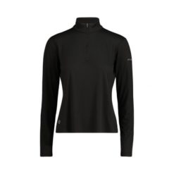 Damska bluzka z długim rękawem Kathmandu Seeker 1/4 Zip. Czarne bluzki damskie KATHMANDU, bez wzorów, bez kołnierzyka, bez ramiączek. Za 212.50 zł.