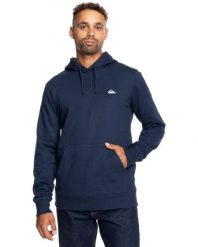 Bluza z kapturem dla Mężczyzn BASIC Niebieski. Brązowe bluzy męskie Quiksilver, m, bez wzorów, z bawełny, z kapturem. Za 179.05 zł.