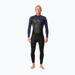 Pianka do pływania męska Rip Curl Omega 4/3 mm Back Zip slate. Niebieskie buty sportowe męskie Rip Curl, bez zapięcia, rowerowe. Za 829.99 zł.