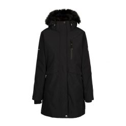 Kurtka Damska Zambel TP75. Czarne kurtki sportowe damskie Trespass, l, bez wzorów, bez kaptura, trekkingowe. Za 391.99 zł.