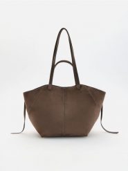 Torebka shopper - brązowy. Brązowe torebki shopper damskie Reserved, bez wzorów, bez dodatków. Za 179.99 zł.