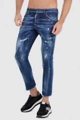 DSQUARED2 Granatowe męskie jeansy sexy twist jean, Rozmiar 46. Niebieskie jeansy męskie Dsquared2. W wyprzedaży za 1,899.99 zł.