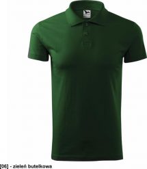 MALFINI Single J. 202 - ADLER - Koszulka polo męska, 180 g/m, - zieleń butelkowa - rozmiar M. Zielone koszulki polo męskie Malfini, m, bez wzorów, bez ramiączek. Za 39.30 zł.