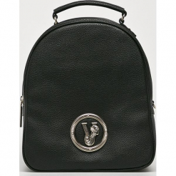 Versace Jeans - Plecak. Czarne plecaki damskie Versace Jeans, z jeansu. Za 719.90 zł.