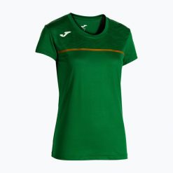 Koszulka do biegania damska Joma Record III. Zielone koszulki sportowe damskie Joma, s, bez wzorów, bez kołnierzyka, bez ramiączek, do biegania. Za 89.99 zł.