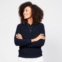 Sweter do golfa damski Inesis MW500 wiatroszczelny. Niebieskie obuwie sportowe damskie INESIS, xs, bez wzorów, z bawełny, sportowe, bez kołnierzyka, bez ramiączek, bez kaptura. W wyprzedaży za 159.99 zł.