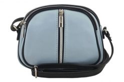 Listonoszka niebieska BARBERINI'S skórzana 03-15. Niebieskie torebki shopper damskie Barberinis, bez wzorów, ze skóry, na ramię, bez dodatków. Za 172.99 zł.