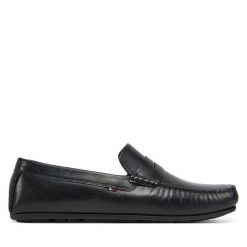 Mokasyny Tommy Hilfiger. Czarne mokasyny męskie Tommy Hilfiger. Za 489.99 zł.