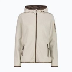 Bluza trekkingowa damska CMP 34H6376 Fix Hood. Brązowe bluzy damskie CMP, m, bez wzorów, z bawełny, bez kaptura. Za 229.99 zł.
