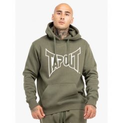 Bluza z kapturem o klasycznym kroju Tapout Basic. Białe bluzy męskie TAPOUT, m, bez wzorów, z kapturem. Za 225.50 zł.