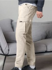 Jeansy regular jogger fit - beżowy. Brązowe jeansy męskie Sinsay. Za 99.99 zł.