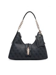 Guess Torebka Yvonne HWSG23 78010 Czarny. Czarne torebki do ręki damskie Guess, z aplikacjami, ze skóry, bez dodatków. Za 544.99 zł.