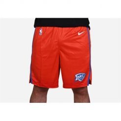 Spodnie koszykarskie męskie Nike Nba Oklahoma City Swingman. Brązowe krótkie spodenki sportowe męskie Nike, m, bez wzorów, z materiału, do koszykówki. Za 362.00 zł.