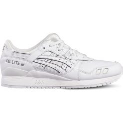 Asics Gel-Lyte III HL6A2-0101. Białe obuwie sportowe damskie marki Asics lifestyle, bez wzorów, z materiału. W wyprzedaży za 349.99 zł.