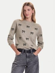 Vero Moda Sweter Doffy 10330790 Beżowy Regular Fit. Brązowe swetry damskie Vero Moda, s, bez wzorów, z syntetyku, bez kołnierzyka, bez ramiączek, bez kaptura. Za 139.99 zł.