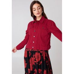 NA-KD Kurtka z denimu - Red. Czerwone kurtki damskie NA-KD, z denimu. Za 202.95 zł.