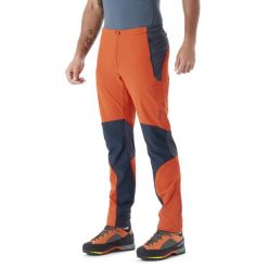 Spodnie softshellowe męskie Rab Torque Pants. Żółte spodnie materiałowe męskie RAB, m, bez wzorów, trekkingowe. Za 329.99 zł.