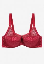 Bordowy Biustonosz Full Cup z Ramiączkami z Regulacją Posofia. Czerwone biustonosze Renee, bez wzorów. Za 29.99 zł.