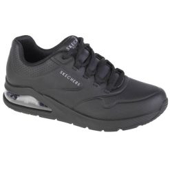 Buty do chodzenia damskie, Skechers Uno 2 - Air Around You. Czarne obuwie sportowe damskie Skechers, bez wzorów, z materiału, trekkingowe. Za 368.00 zł.