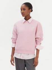 Tommy Hilfiger Bluza Script WW0WW49418 Różowy Regular Fit. Czerwone bluzy damskie Tommy Hilfiger, xl, bez wzorów, z bawełny, bez kaptura. Za 409.99 zł.