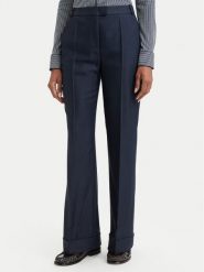 BOSS Spodnie materiałowe Talia5 50564488 Granatowy Regular Fit. Niebieskie spodnie materiałowe damskie Boss, bez wzorów, z materiału. Za 1,059.00 zł.