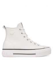 KARL LAGERFELD Trampki Kampus Max KL60456 Biały. Białe trampki i tenisówki damskie KARL LAGERFELD, bez wzorów, ze skóry, bez zapięcia. Za 521.99 zł.