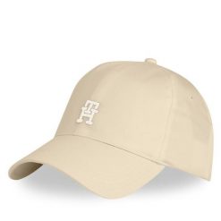 Czapka z daszkiem Tommy Hilfiger. Brązowe czapki i kapelusze męskie Tommy Hilfiger, bez wzorów. Za 129.99 zł.