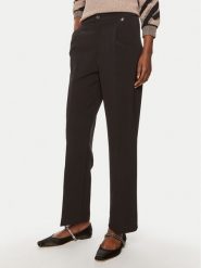 Liu Jo Spodnie materiałowe WF4280 T0486 Czarny Regular Fit. Czarne spodnie materiałowe damskie Liu Jo, bez wzorów, z materiału. Za 499.99 zł.