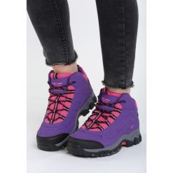 Fioletowe Buty Trekkingowe Guardian. Fioletowe śniegowce i trapery damskie Born2be, z materiału, przed kostkę. Za 99.99 zł.