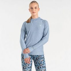 Bluza sportowa z kapturem damska Sprint City. Niebieskie bluzy sportowe damskie Dare 2b, bez wzorów, z kapturem, do biegania. W wyprzedaży za 138.80 zł.
