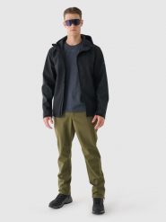 4F Spodnie softshellowe membrana 5000 męskie - khaki XXL. Brązowe spodnie materiałowe męskie 4f, m, bez wzorów, z hardshellu. W wyprzedaży za 139.99 zł.