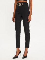 Babylon Spodnie materiałowe S00508 Czarny Slim Fit. Czarne spodnie materiałowe damskie Babylon, s, bez wzorów, z materiału. Za 949.99 zł.