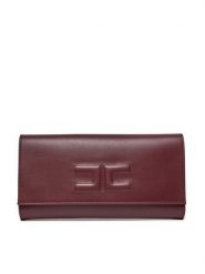 Elisabetta Franchi Torebka BS-76N-47E2-V450 Bordowy. Czerwone kopertówki damskie Elisabetta Franchi, bez wzorów, ze skóry, bez dodatków. Za 1,549.00 zł.