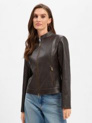 Liu Jo Collection kurtka ze sztucznej skóry Kobiety skóra brązowy, 34. Brązowe kurtki damskie Liu Jo Collection, bez wzorów, ze skóry, bez kaptura. Za 1,119.95 zł.