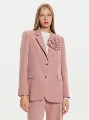 Maryley Marynarka 24IB202/43CA Różowy Regular Fit. Czerwone żakiety damskie Maryley, l, bez wzorów, z syntetyku. Za 389.99 zł.