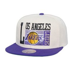 Czapka typu snapback Mitchell & Ness NBA Speed Zone Lakers. Białe czapki i kapelusze męskie Mitchell & Ness, bez wzorów, eleganckie. Za 209.00 zł.