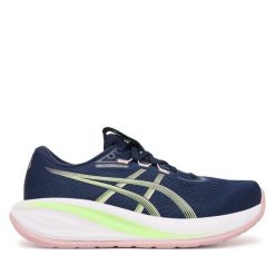 Buty do biegania Asics. Niebieskie obuwie sportowe damskie Asics, bez wzorów, do biegania. Za 719.99 zł.