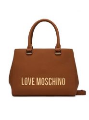 LOVE MOSCHINO Torebka JC4022PP0OKD0200 Brązowy. Brązowe torebki do ręki damskie Love Moschino, bez wzorów, ze skóry, bez dodatków. Za 925.99 zł.