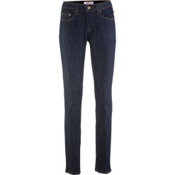 Wygodne dżinsy ze stretchem SKINNY bonprix ciemnoniebieski. Niebieskie jeansy damskie bonprix. Za 69.99 zł.