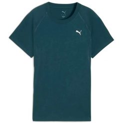 Koszulka Puma W Run Velocity Tee (Tri-Blend) Damskie. Zielone koszulki sportowe damskie Puma, s, bez wzorów, z bawełny, bez kołnierzyka, bez ramiączek, do biegania. Za 118.65 zł.