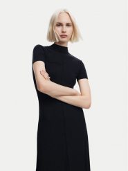 Desigual Sukienka codzienna Cincinnati 24WWVK67 Czarny Slim Fit. Czarne sukienki damskie Desigual, na co dzień, l, bez wzorów, z wiskozy, bez kołnierzyka, bez ramiączek, proste. Za 239.99 zł.