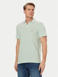 Tommy Hilfiger Polo Textured Oxford Pique MW0MW38482 Zielony jasny Regular Fit. Zielone koszulki polo męskie Tommy Hilfiger, l, bez wzorów, z bawełny, bez ramiączek. Za 369.99 zł.